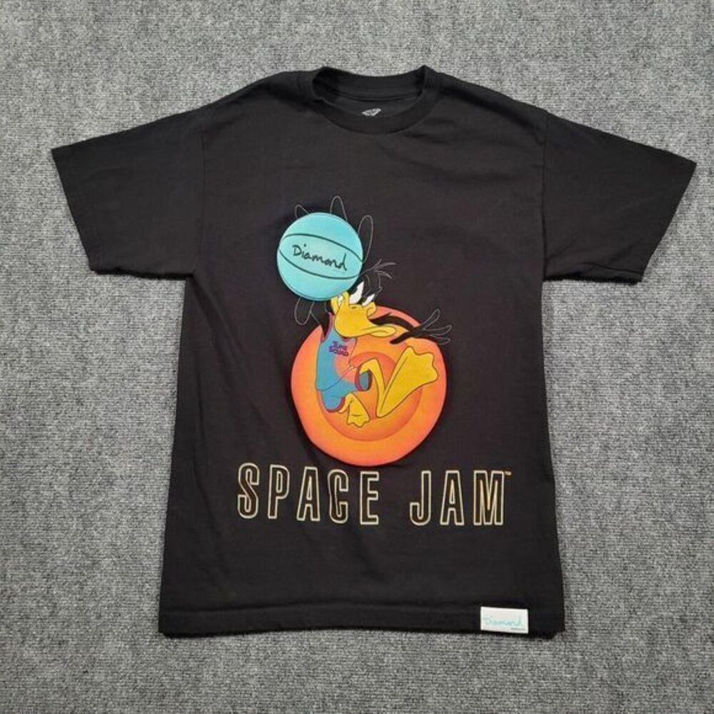 Diamond Supply x SPACE JAM 2 T Shirt Men Medium Tune Squad Daffy Duck